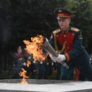 Дагестанцы приняли участие в акции «Эстафета вечного огня»